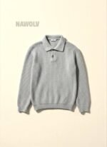 Yün Polo Yaka Kazak Vizon