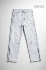 Açık mavi baggy  pantolon. - Görsel 2