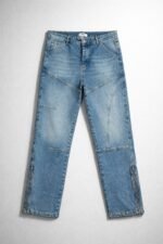 baggy  pantolon. Kirli Mavi