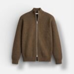 2Fermuarlı Triko Ceket