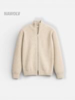 2Fermuarlı Triko Ceket