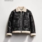 Kürklü Parlak Deri Mont