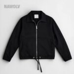 Erkek SİYAH Fermuarlı Ceket